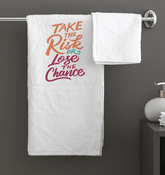 Risk Or Chance Bath Towe - Beyond T-shirts